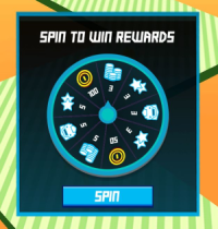 The lucky wheel in the game